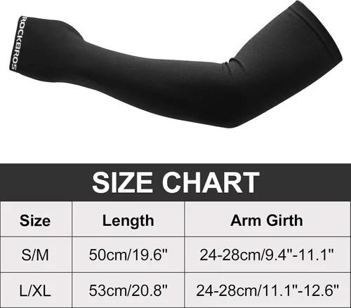 Vista 6 de ROCKBROS Calentador de brazo de invierno de punto manga larga cálido para mujeres y hombres para correr ciclismo deportes guantes de conducción sin