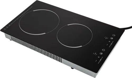 Vista 5 de Estufa eléctrica de 110 V, encimera y empotrada, placa de cocina con 9 niveles de potencia, control táctil del sensor, bloqueo de seguridad