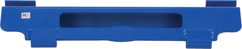 Vista 3 de Vestil PJ-1005 Jockey de paletas de acero no ajustable 10-3/16 pulgadas x 28-1/2 pulgadas x 4-1/8 pulgadas. 4000 libras de capacidad, azul