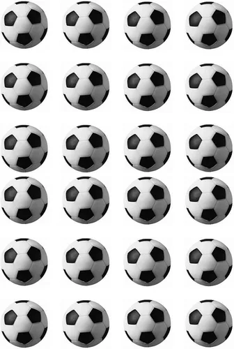 Vista 4 de HUJI - Pelotas de futbolín de fútbol de mesa, tamaño reglamentario de 1.417 in
