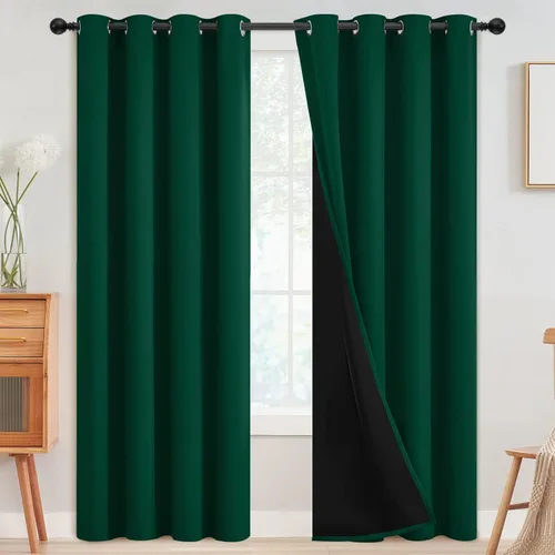 Vista 103 de SimpleHome - Cortinas opacas 100% para recámara, cortinas de ventana con ojales beige, con aislamiento térmico, cortinas de oscurecimiento