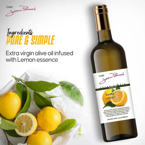 Vista 4 de Aceite de oliva de limón Eureka 100% naturalmente infundido 25.4 fl oz (25oz)