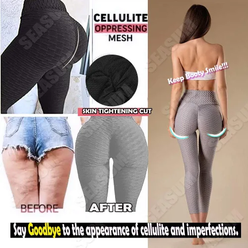 Vista 94 de SEASUM - Pantalones de yoga de cintura alta para mujer, con control de abdomen y realce de glúteos, leggings favorecedores para entrenar y correr