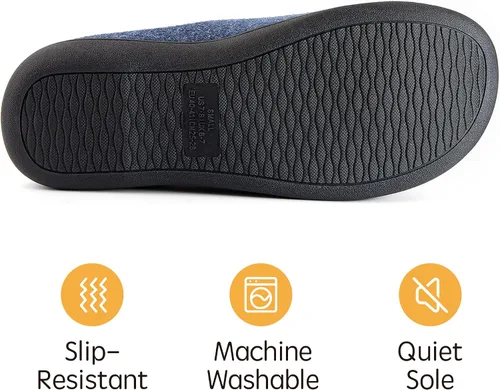 Vista 12 de RockDove Pantuflas tipo zueco con forro de sherpa para hombre