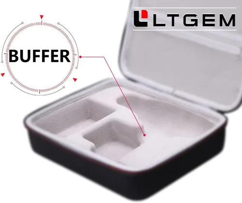 Vista 8 de LTGEM - Funda rígida de EVA para taladro inalámbrico DECKER 20V MAX (LDX120C/LD120VA) y accesorios, bolsa protectora de almacenamiento
