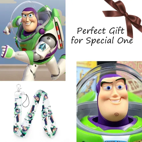 Vista 6 de Disney Toy Story Lanyard llavero Buzz Lightyear ID Bage Holderblanco 2