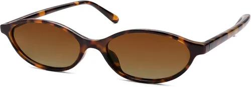 Vista 20 de Gafas de sol retro ovaladas de ojo de gato para mujer, Y2k, gafas de sol estrechas de moda, gafas de sol de diseñador AR82253