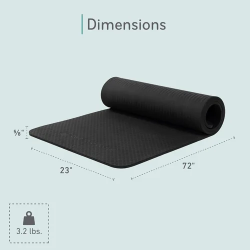 Vista 3 de Balanced Body EcoWise - Alfombrilla de pilates, almohadilla antideslizante suave para fitness, entrenamiento, ejercicio y entrenamientos en casa