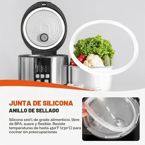 Vista 7 de 4 anillos de silicona de repuesto para juntas de 5 y 6 cuartos de galón, piezas de accesorios, transparentes (actualizados)