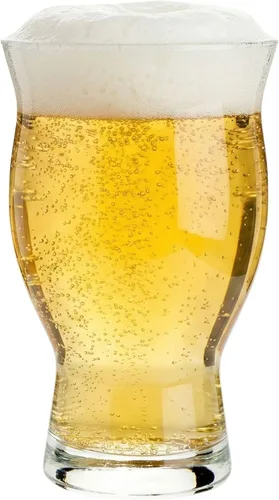 Vista 9 de Restaurantware Vaso de cerveza de 18 oz - Tallo, Pilsner - 3 1/2" x 3 1/2" x 8" - Caja de 12