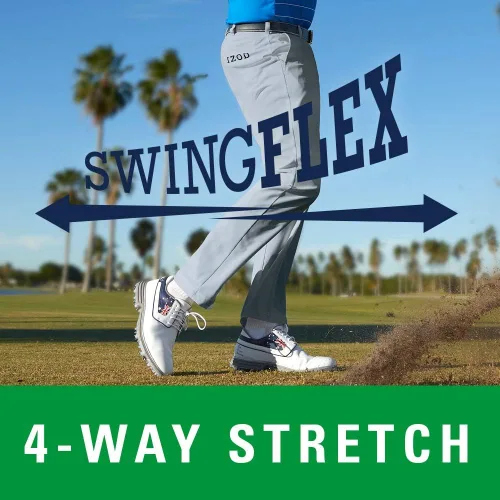 Vista 3 de IZOD Swingflex - Pantalón recto de golf para hombre