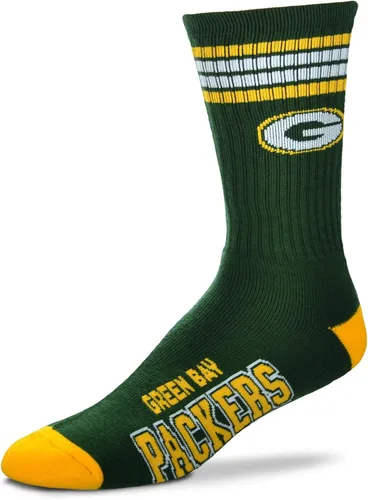 Vista 21 de For Bare Feet NFL Officially Licensed Crew Socks, 4 Stripe Deuce