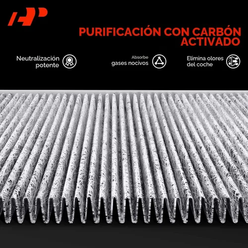Vista 4 de Filtro de aire de cabina A-Premium con carbón activado compatible con modelo Subaru - Crosstrek 2016-2017, Forester 2009-2018, Impreza 2008-2016