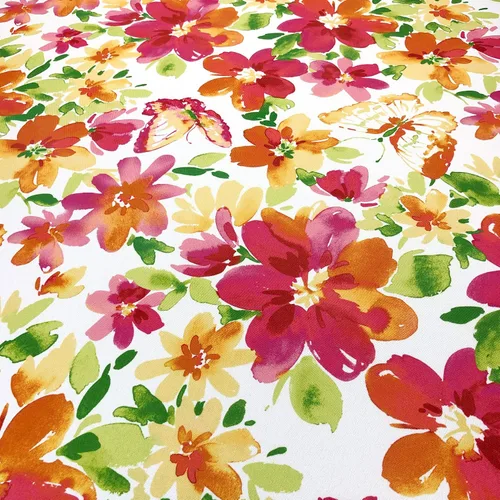 Vista 3 de CAIT CHAPMAN HOME COLLECTION Mantel de tela con cuentas para primavera y verano, fácil cuidado, resistente a las manchas