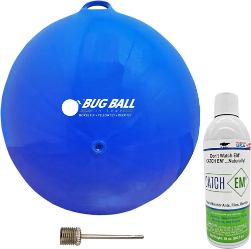 Vista 7 de Bug Ball Kit de lujo - Trampa para moscas y insectos para morder, paquete de 4