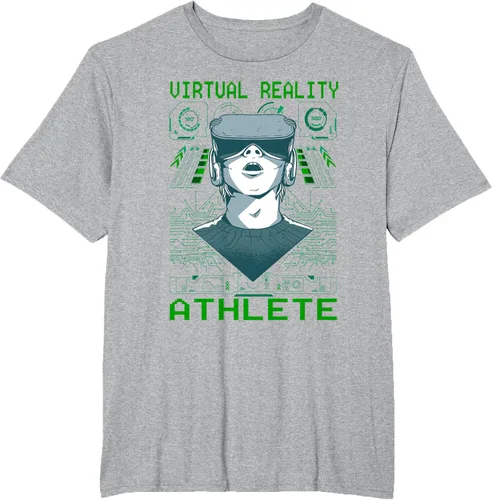 Vista 29 de Playera divertida de realidad virtual para atleta VR Gamer Negro