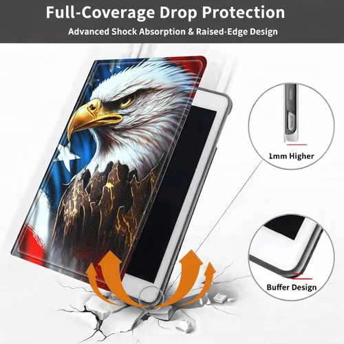 Vista 6 de Slim Case for Samsung Galaxy Tab S10 Lite / S10 FE / S9 FE 10.9" & Galaxy Tab S9 11", Multi-Angle Stand PU Leather Smart Folio Cover with Soft TPU