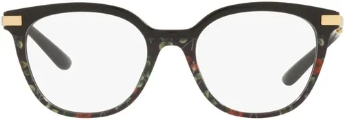 Vista 2 de Gafas Dolce & Gabbana DG 3346 3317 Estampado de rosas negrasrojas