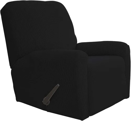 Vista 110 de Easy-Going Funda Elástica para Sofá Reclinable Cobertor de Sofá 4 Piezas Protector de Muebles Sofá Suave con Fondo Elástico Poliéster Spandex Tela