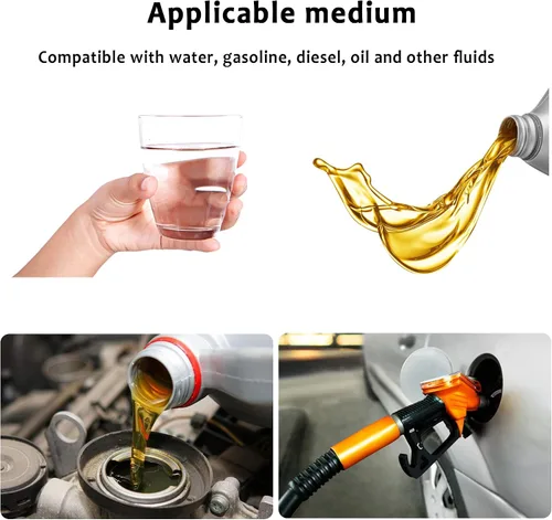 Vista 6 de Válvula de retención de combustible de 3/8 pulgadas, grabada con dirección de flujo, válvula unidireccional de aleación de aluminio para aire