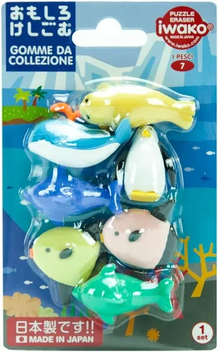 Vista 2 de Iwako Borrador japonés - Vida marina (38339)