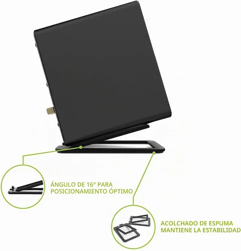 Vista 3 de Kanto S2 - Soportes de altavoz de escritorio inclinados para altavoces pequeños y monitores de estudio compactos de 2 a 3 pulgadas Soporta 6
