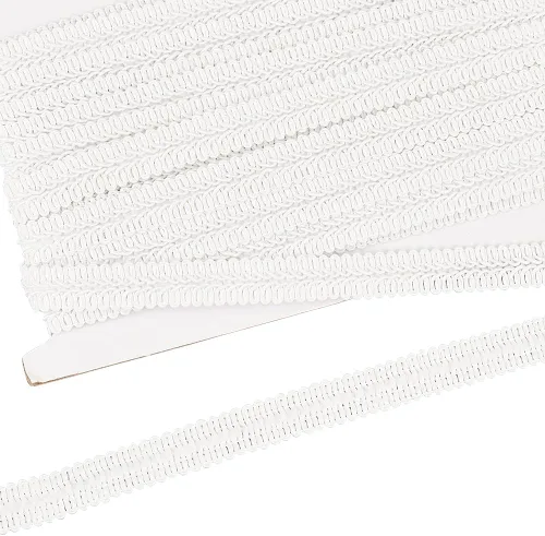 Vista 10 de FINGERINSPIRE 11 yardas de 5/8 pulgadas de color negro trenza de poliéster decorativo trenza Gimp Trim para bricolaje, manualidades, disfraces