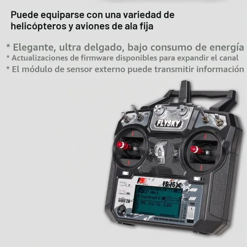 Vista 3 de GoolRC Flysky FS-i6X 2.4GHz 10CH AFHDS 2A Transmisor RC con receptor FS-iA6B para RC Drone Avión Helicóptero
