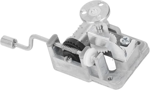 Vista 9 de Pilipane 18 Note Musical Mechanism Movement Retro Style Alloy Hand Crank Music Box Mechanism Replacement for Home Decor DIY Craft Projects