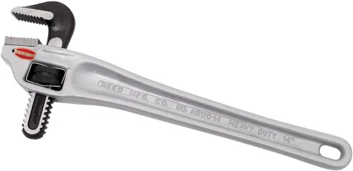 Vista 2 de Reed ARWO14 Llave de tubo compensada de aluminio de 14 pulgadas, gris, pintura texturizada