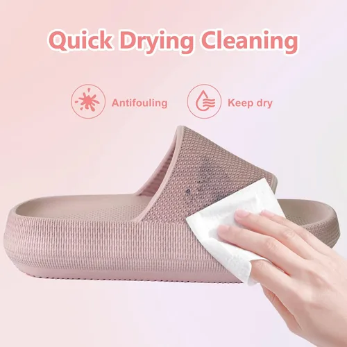 Vista 5 de Pantuflas de ducha para niños y niñas, antideslizantes, para verano, playa, piscina