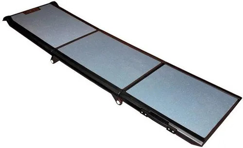 Vista 2 de Rampa Pet Gear de 3 partes de 71 in, Rampa para perro extra amplia de 200 lb, Negro/Gris (Black/Gray, not carpeted)
