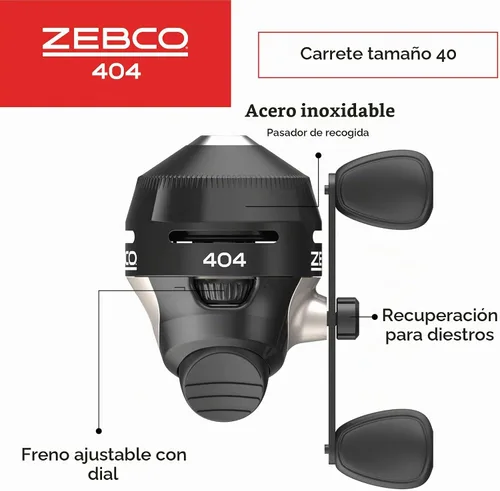 Vista 2 de Zebco 404 Spincast Fishing Reel