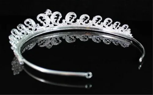 Vista 8 de WIIPU Royal boda Rhinestone Crystal Kate nupcial pelo tiara corona (b632)