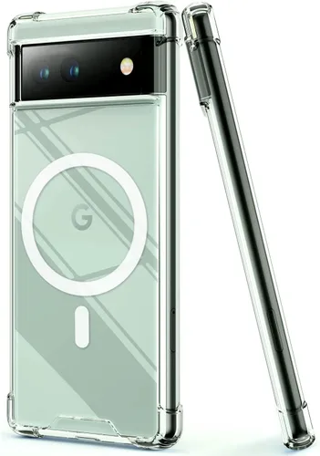 Vista 7 de KIOMY Funda de color rosa intenso neón para Google Pixel 6a a prueba de golpes, cubierta protectora de poliuretano termoplástico flexible, bisel