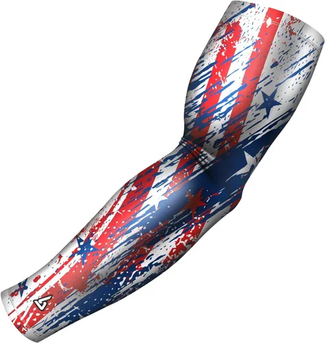 Vista 32 de B-Driven Sports Sleeve Pro-Fit - Manga Patriótica - Estados Unidos, Cuba, México, Israel, Canadá, Venezuela, Rep. Dominicana - Individual