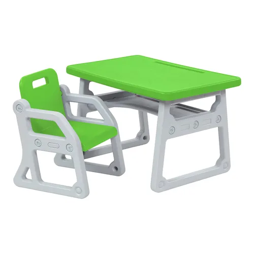 Vista 16 de ECR4Kids Escritorio y Silla Plus para Niños, Muebles para Niños, Azul/Gris Claro, 2 Piezas