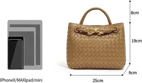Vista 8 de Bolsos Hobo para mujer, bolso de mano tejido, bolso de hombro tejido, bolso cruzado, bolso tejido de moda, bolso de mano 2023
