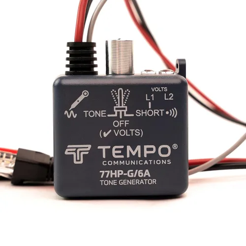 Vista 5 de TEMPO Generador de tonos 77HP-G/6A con clips ABN Seguimiento de cables, pruebas de continuidad, pruebas de polaridad RJ11, RJ45 Par trenzado