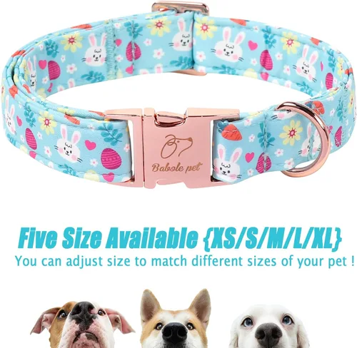 Vista 88 de Collar para perros del 4 de julio, collares patrióticos azules para cachorros y perros pequeños, ligero y ajustable 1776 collares para cachorros