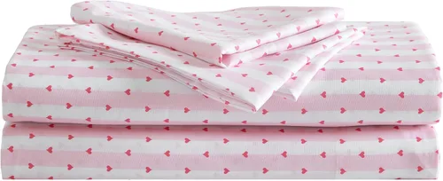 Vista 43 de Betsey Johnson - Juego de sábanas de tamaño individual, ropa de cama de microfibra con estampado Nerdy Teddies con sábana bajera de bolsillo
