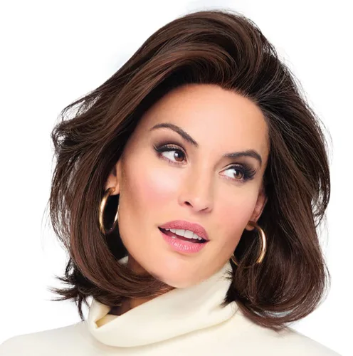 Vista 43 de Raquel Welch Flying Solo - Peluca para niños, 100% atada a mano por ropa de pelo, gorra pequeña promedio, RL10/12 castaño iluminado por el sol