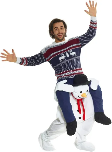 Vista 3 de Morph Disfraz de Papá Noel para hombres disfraz de Papá Noel para adultos divertido disfraz de Papá Noel para adultos