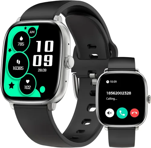 Vista 13 de Relojes inteligentes para hombres y mujeres, hacer/responder llamadas, pantalla HD de 2.01 pulgadas con más de 260 caras de reloj, monitor