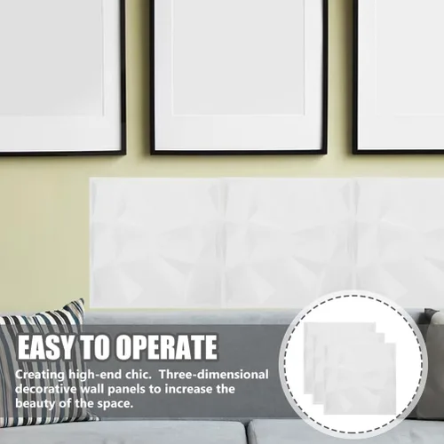 Vista 9 de Angoily 3 paneles de pared texturizados, paneles decorativos para pared interior para bodas, fiestas, oficinas y restaurantes, telón de fondo