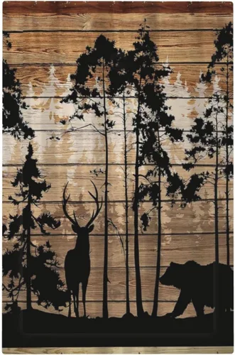 Vista 98 de Mid Century Morden Boho - Placa de pared para interruptor de luz dúplex de 1 banda, placa frontal decorativa eléctrica para receptáculo para baño