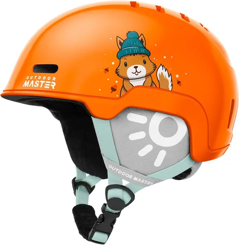 Vista 13 de OutdoorMaster Casco de Snowboard para Niños y Niñas - Carcasa de PC Duradera, Espuma EPS y 12 Rejillas de Ventilación, Ajuste con Dial Ajustable
