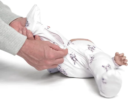 Vista 16 de ZippyJamz - Pijama orgánica para bebé con pies y cremallera para cambiar pañales fácil y rápido