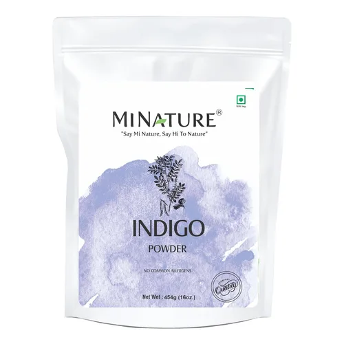 Vista 10 de Polvo índigo natural, 4.02 oz (4 onzas), Indigofera Tinctoria, Rajasthani Indigo Powder para tinte para el cabello, color natural del cabello por mi