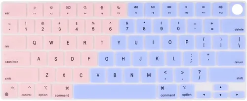 Vista 13 de Batianda Funda de teclado de color degradado prémium para MacBook Pro de 14 pulgadas Pro de 16 pulgadas 2024 2023 M4 M3 M2 M1 Pro/Max Chip y MacBook